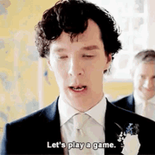 Let'S Play A Game GIF - Lets Play A Game Sherlock Holmes Benedict Cumberbatch GIFs