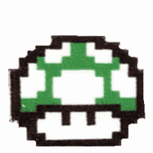 green shroom mario pixel