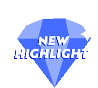 Diamond New Highlight Sticker - Diamond New Highlight Cobalt Blue Diamond Stickers