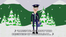 singing holiday mailman south park
