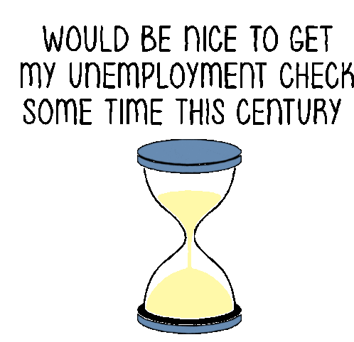 Unemployment Unemployed Sticker - Unemployment Unemployed Laid Off Stickers