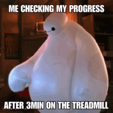 Me Checking My Progress After3min On The Treadmill Fat GIF - Me Checking My Progress After3min On The Treadmill Fat Weight GIFs