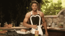 What'S Under My Apron GIF - Apron Guess What I Have On Underneath Whats Underneath GIFs