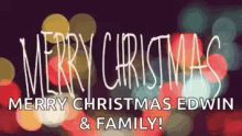 Merry Christmas Edwin And Family GIF - Merry Christmas Edwin And Family GIFs