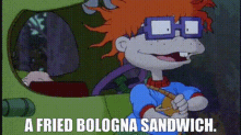 The Rugrats Movie Chuckie Finster GIF - The Rugrats Movie Chuckie Finster A Fried Bologna Sandwich GIFs