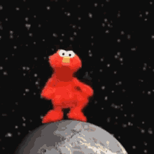 Elmo Dance Elmo Swag GIF - Elmo Dance Elmo Swag Elmo On The Moon GIFs
