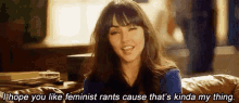 Feminist Caryanne GIF - Feminist Caryanne Rant GIFs