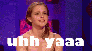 Emma Watson,Uhh,Ya,gif,animated gif,gifs,meme.