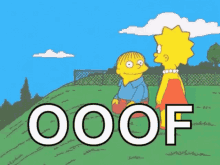 Oof Rolling Off GIF - Oof Rolling Off The Simpsons GIFs