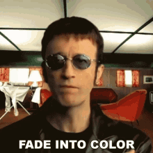 Fade Into Color Robin Gibb GIF - Fade Into Color Robin Gibb Bee Gees GIFs
