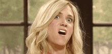 Huuuuh? GIF - Blonde Kirsten Wiig Say What GIFs