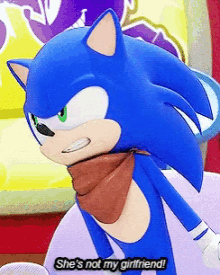 Sonic Sonicboom GIF - Sonic Sonicboom Shes Not My Girlfriend GIFs