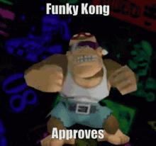 Funky Kong Approves GIF - Funky Kong Approves Funky GIFs