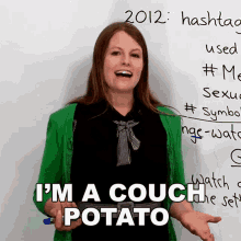 Im A Couch Potato Emma GIF - Im A Couch Potato Emma Learn English With Emma GIFs