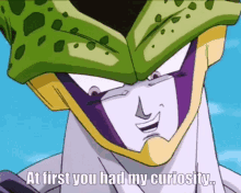 At First You Had My Curiosity Dbza Perfect Cell GIF - At First You Had My Curiosity Dbza Perfect Cell Zorothex GIFs