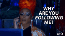 Why Are You Following Me Rupaul GIF - Why Are You Following Me Rupaul Aj And The Queen GIFs