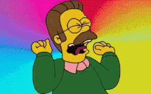 Ned Flanders Scream GIF - Ned Flanders Scream Panic GIFs