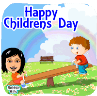 Happy Children Day Bache Sticker - Happy Children Day Children Happy Stickers