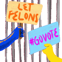Let Felons Go Vote Felon Sticker - Let Felons Go Vote Felon Let Felons Vote Stickers