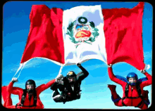 La Bandera De Perú Por Los Aires GIF - Bandera Perú Animo GIFs