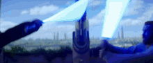 Kenobi Anakin GIF - Kenobi Anakin Lightsaber GIFs