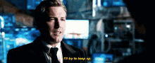 Justice League Bruce Wayne GIF - Justice League Bruce Wayne Ill Try To Keep Up GIFs