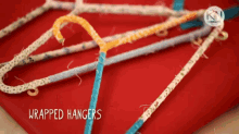 wrapped hangers cloth home diy