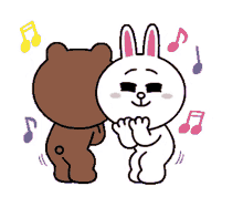 dance cony dance brown dance cony and brown line friends