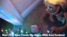 Sml Brooklyn Guy GIF - Sml Brooklyn Guy Dont You Dare Touch My Damn Milk And Cookies GIFs