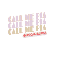 call me pia name animated name callmepia