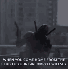 Deadpool Come Home From A Club GIF - Deadpool Come Home From A Club Going To Your Girl GIFs