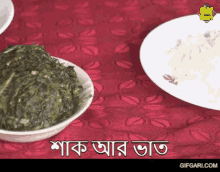 gifgari foods bhaat natok bhaat khabo shak