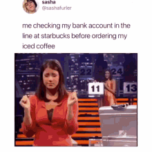 Starbucks Me Checking My Bank Account GIF - Starbucks Me Checking My Bank Account High Five GIFs