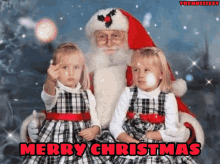merry christmas santa twins murmelzwillinge angry