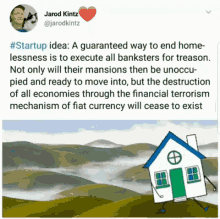 jarod kintz homeless money startup