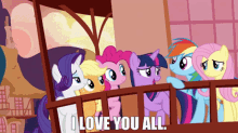 my little pony twilight sparkle i love you all love you guys friends