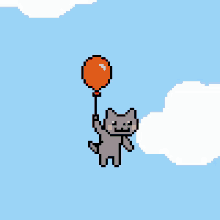 Balloon Cat GIF - Balloon Cat Pop GIFs