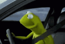 Kermit The Frog Turn Around GIF - Kermit The Frog Turn Around Driving GIFs