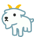 Goat Emoji Bouncing Goat Sticker - Goat Emoji Goat Bouncing Goat Stickers