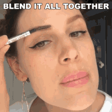 Blend It All Together Bustle GIF - Blend It All Together Bustle Brushing Eyebrows GIFs