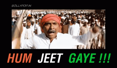Hum Jeet Gaye!! GIF - Lagaan Cricket Humjeetgaye GIFs