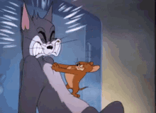 جيري يضرب توم كارتون GIF - Tom And Jerry Tom Jerry GIFs