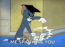 Spank Tomand Jerry GIF - Spank Tomand Jerry Tom GIFs