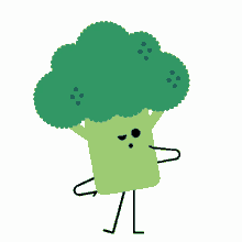 foodies broccoli thinking hmm shrugs