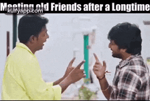Meeting Our Old Friends After A Longtime.Gif GIF - Meeting Our Old Friends After A Longtime Nani Satyam Rajesh GIFs