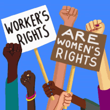 Workers Rights Are Womens Rights Fight The Power GIF - Workers Rights Are Womens Rights Fight The Power Minimum Wage GIFs
