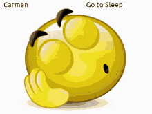 Carmen Go To Sleep Emoji GIF - Carmen Go To Sleep Emoji Smiley GIFs