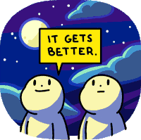 Covid It Gets Better Sticker - Covid It Gets Better Support Stickers