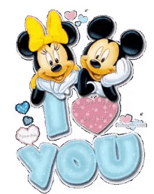 mickey mouse love ily minnie mouse