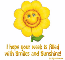 I Hope Your Week Is Filled With Smiles And Sunshine GIF - I Hope Your Week Is Filled With Smiles And Sunshine GIFs